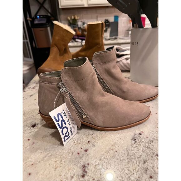 Sam Edelman Packer Gray Double Zipper Ankle Booties sz 5 NWT - Picture 1 of 5